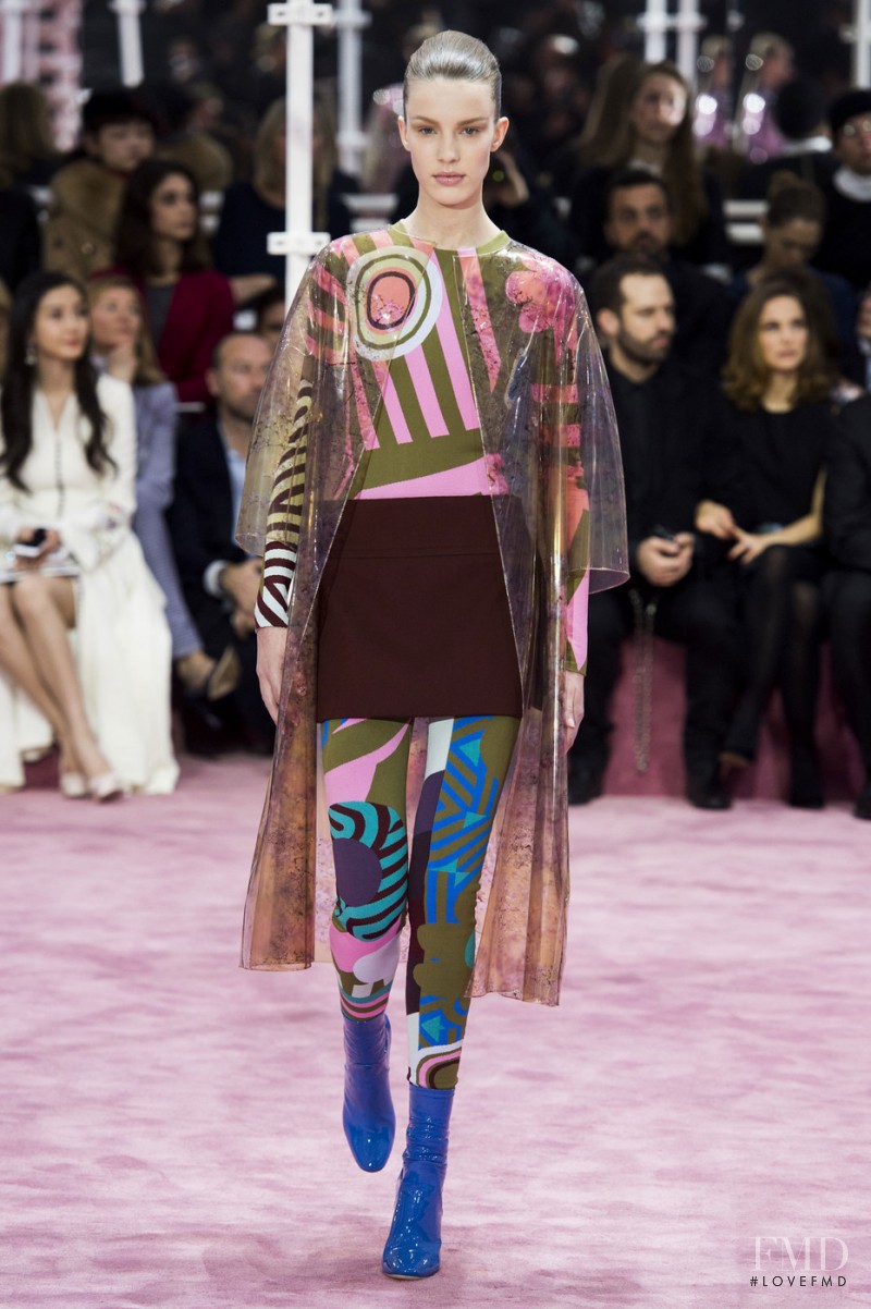 Clarine de Jonge featured in  the Christian Dior Haute Couture fashion show for Spring/Summer 2015