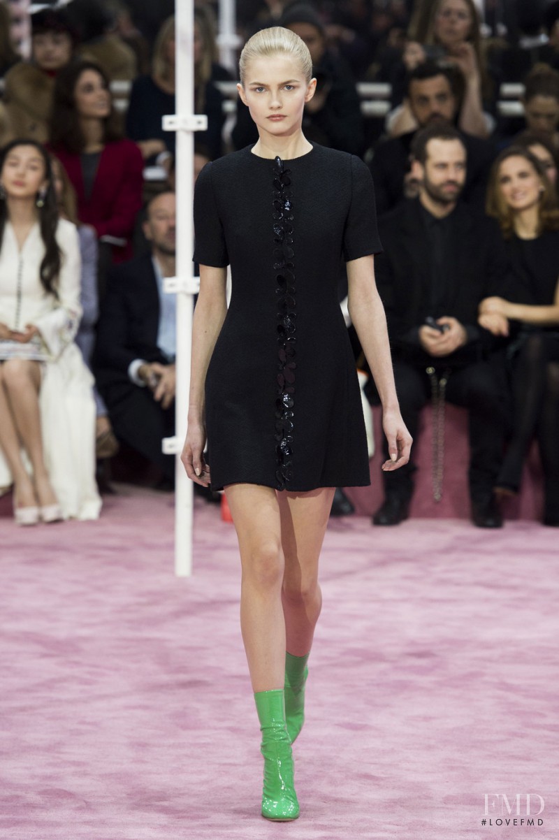 Aneta Pajak featured in  the Christian Dior Haute Couture fashion show for Spring/Summer 2015