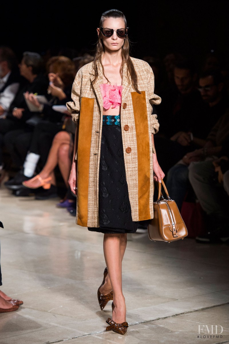 Audrey Nurit featured in  the Miu Miu fashion show for Spring/Summer 2015