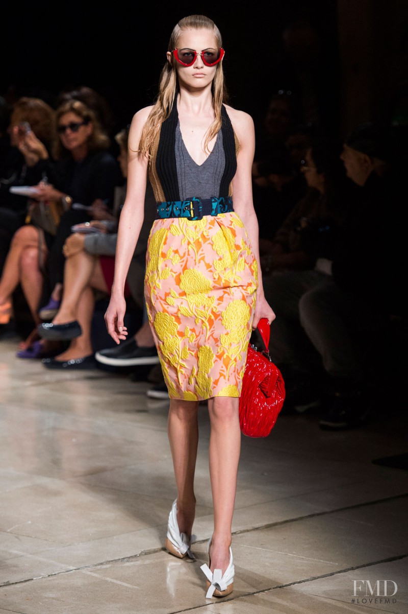 Aneta Pajak featured in  the Miu Miu fashion show for Spring/Summer 2015