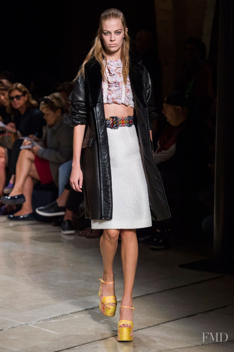 Lexi Boling featured in  the Miu Miu fashion show for Spring/Summer 2015