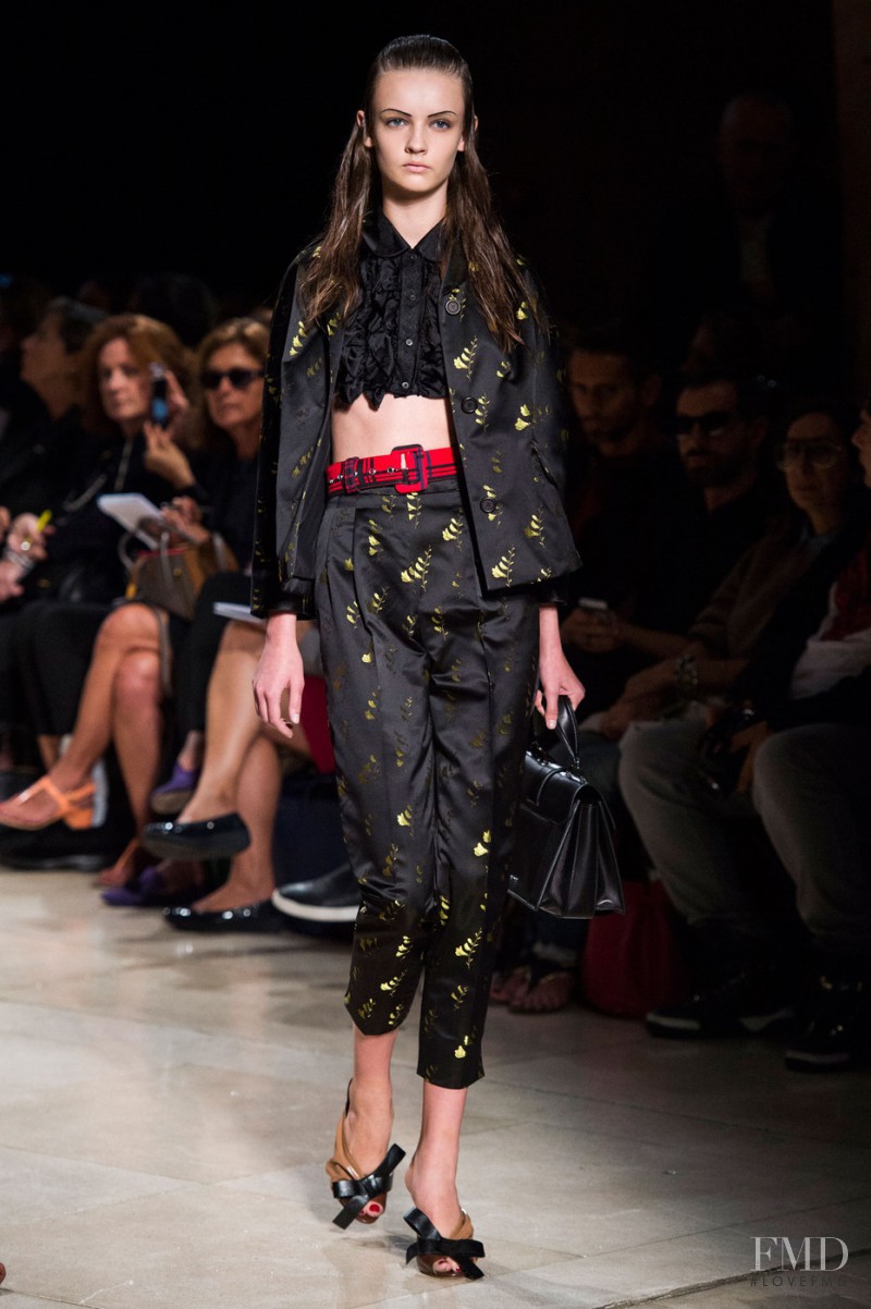 Anna Marija Grostina featured in  the Miu Miu fashion show for Spring/Summer 2015