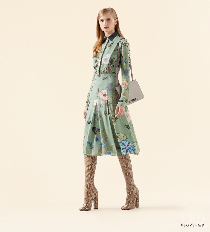 Aneta Pajak featured in  the Gucci catalogue for Cruise 2015