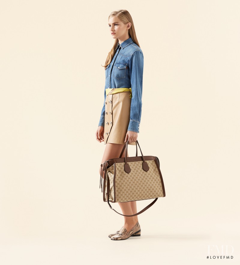 Aneta Pajak featured in  the Gucci catalogue for Cruise 2015