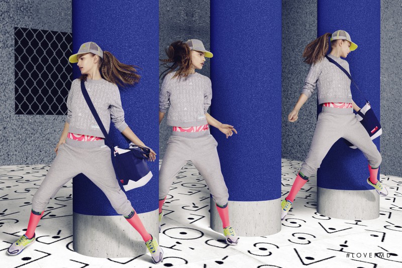 Aneta Pajak featured in  the Adidas by Stella McCartney lookbook for Spring/Summer 2015