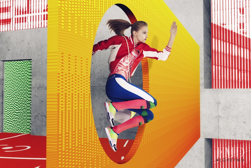 Aneta Pajak featured in  the Adidas by Stella McCartney lookbook for Spring/Summer 2015