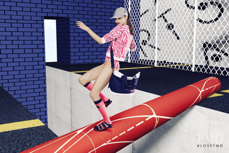 Aneta Pajak featured in  the Adidas by Stella McCartney lookbook for Spring/Summer 2015