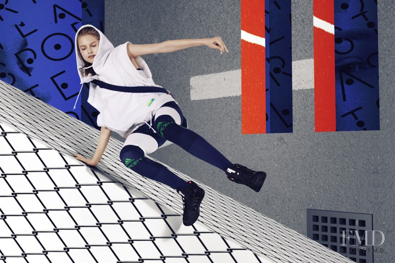 Aneta Pajak featured in  the Adidas by Stella McCartney lookbook for Spring/Summer 2015