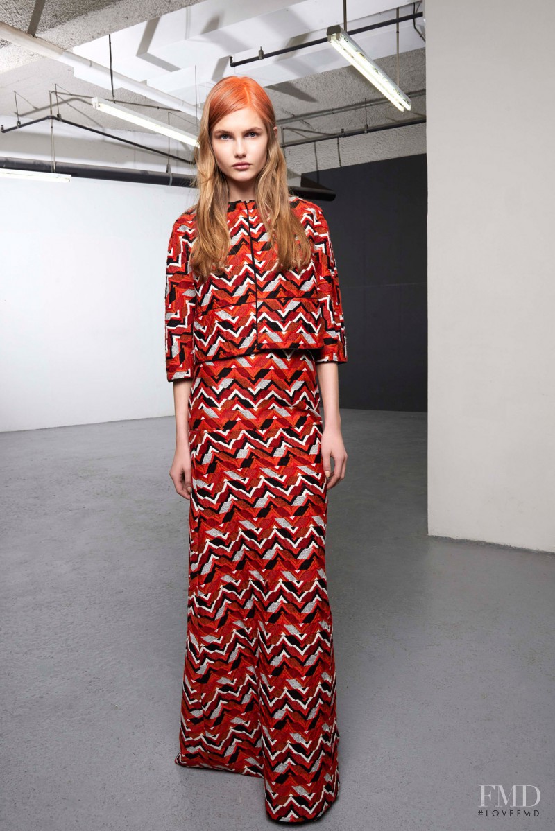 Aneta Pajak featured in  the Giambattista Valli fashion show for Pre-Fall 2015