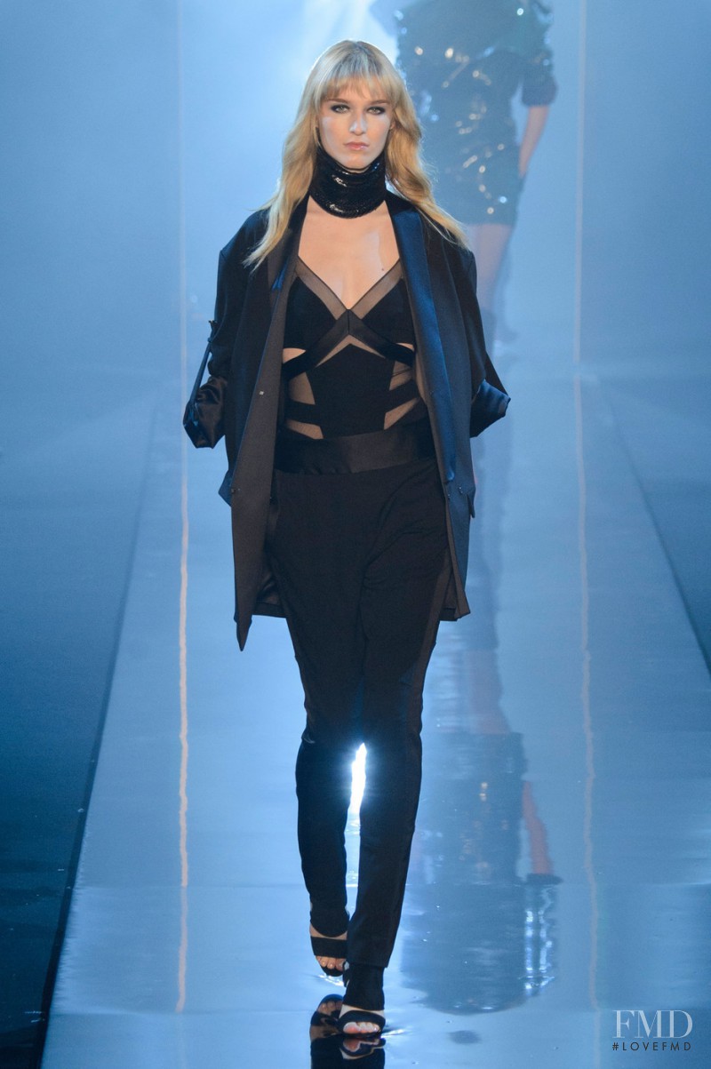 Manuela Frey featured in  the Alexandre Vauthier fashion show for Spring/Summer 2015