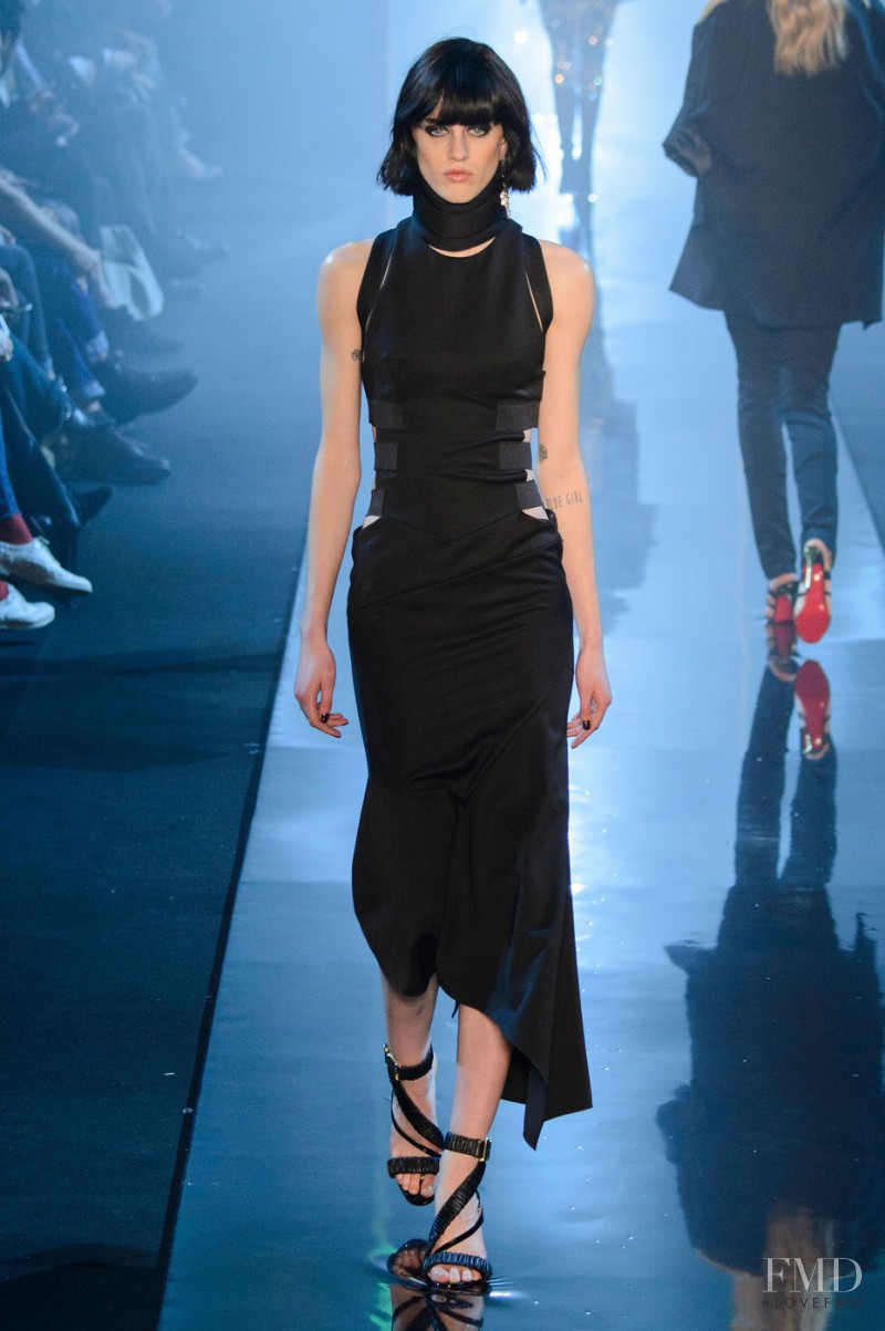 Sarah Brannon featured in  the Alexandre Vauthier fashion show for Spring/Summer 2015