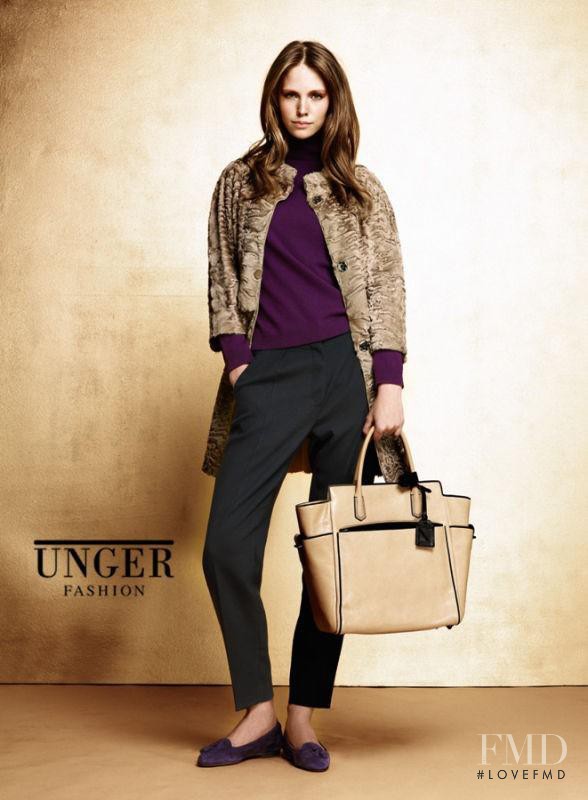 Charlotte Nolting featured in  the Unger advertisement for Autumn/Winter 2012