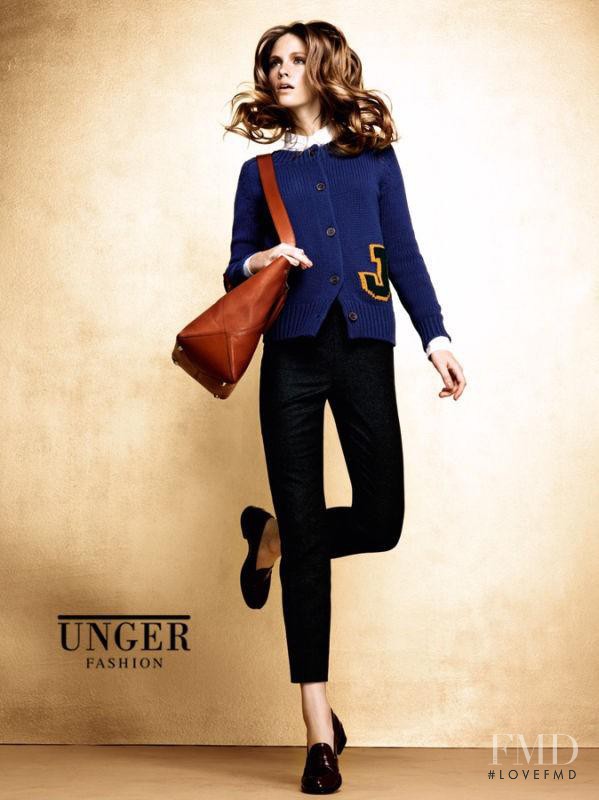 Charlotte Nolting featured in  the Unger advertisement for Autumn/Winter 2012