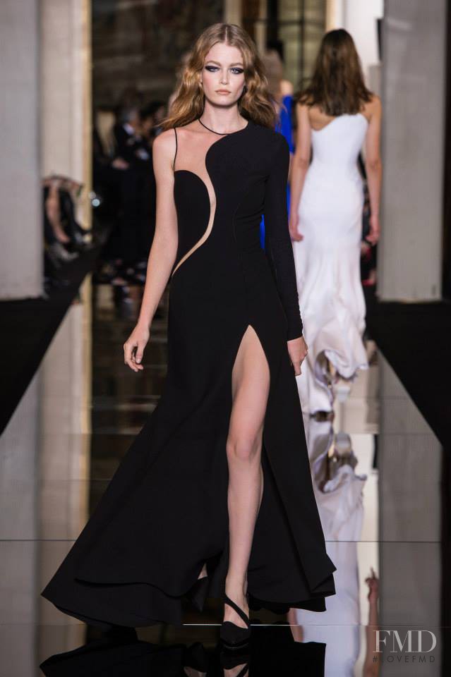 Josephine Skriver featured in  the Atelier Versace fashion show for Spring/Summer 2015