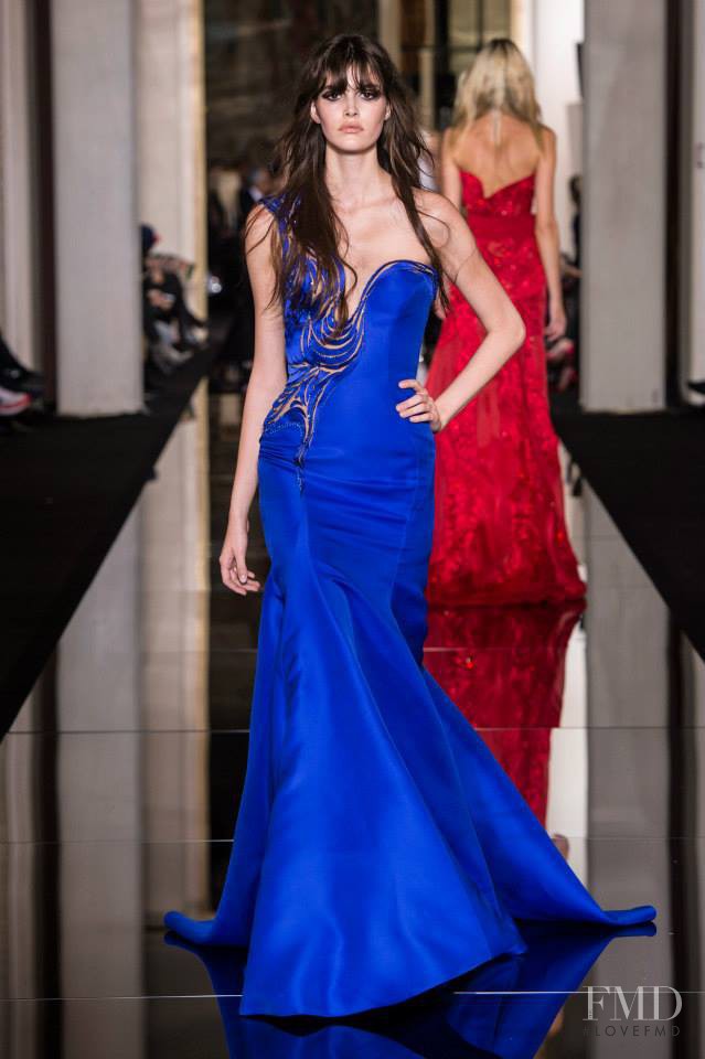 Vanessa Moody featured in  the Atelier Versace fashion show for Spring/Summer 2015