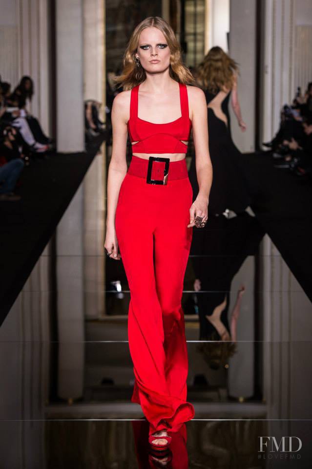 Hanne Gaby Odiele featured in  the Atelier Versace fashion show for Spring/Summer 2015