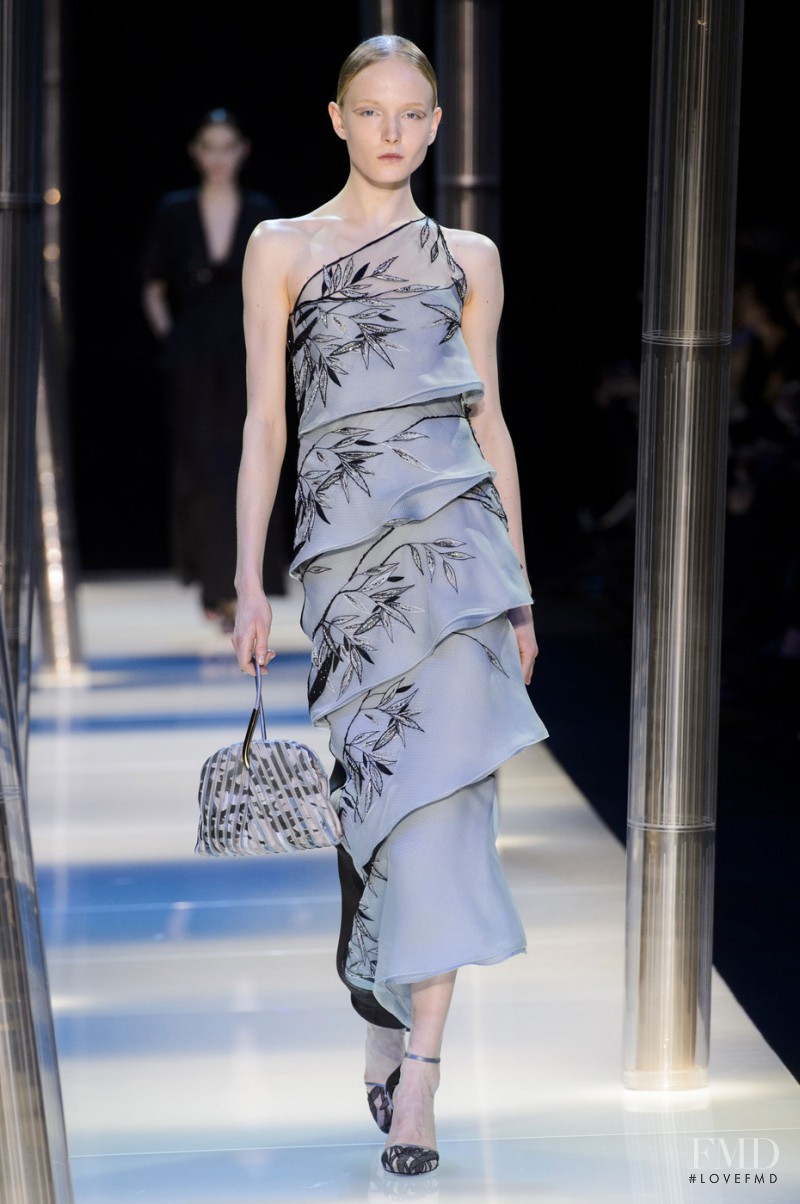Maja Salamon featured in  the Armani Prive fashion show for Spring/Summer 2015