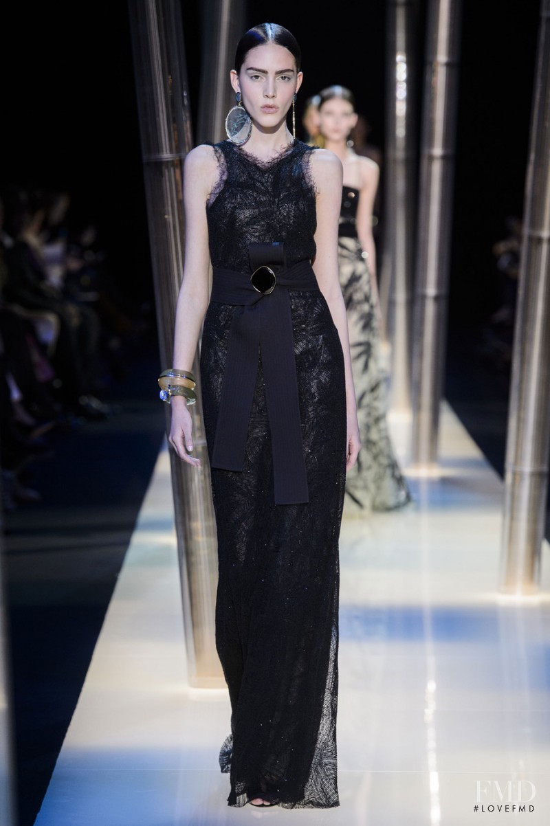 Tako Natsvlishvili featured in  the Armani Prive fashion show for Spring/Summer 2015