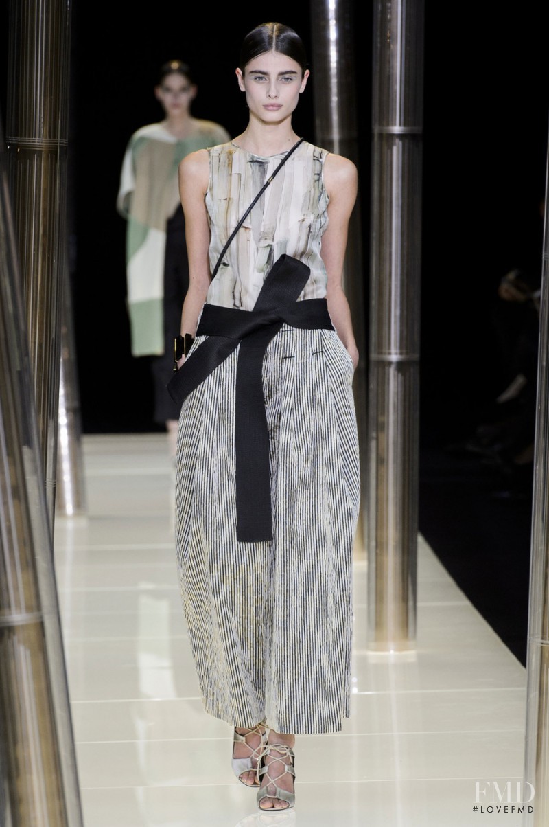 Taylor Hill featured in  the Armani Prive fashion show for Spring/Summer 2015