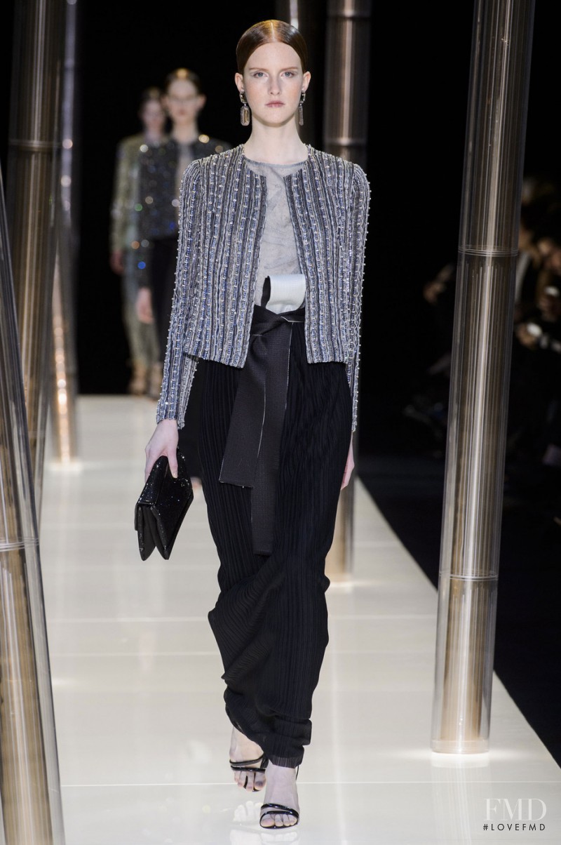 Magdalena Jasek featured in  the Armani Prive fashion show for Spring/Summer 2015