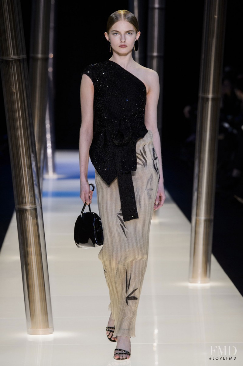 Aneta Pajak featured in  the Armani Prive fashion show for Spring/Summer 2015