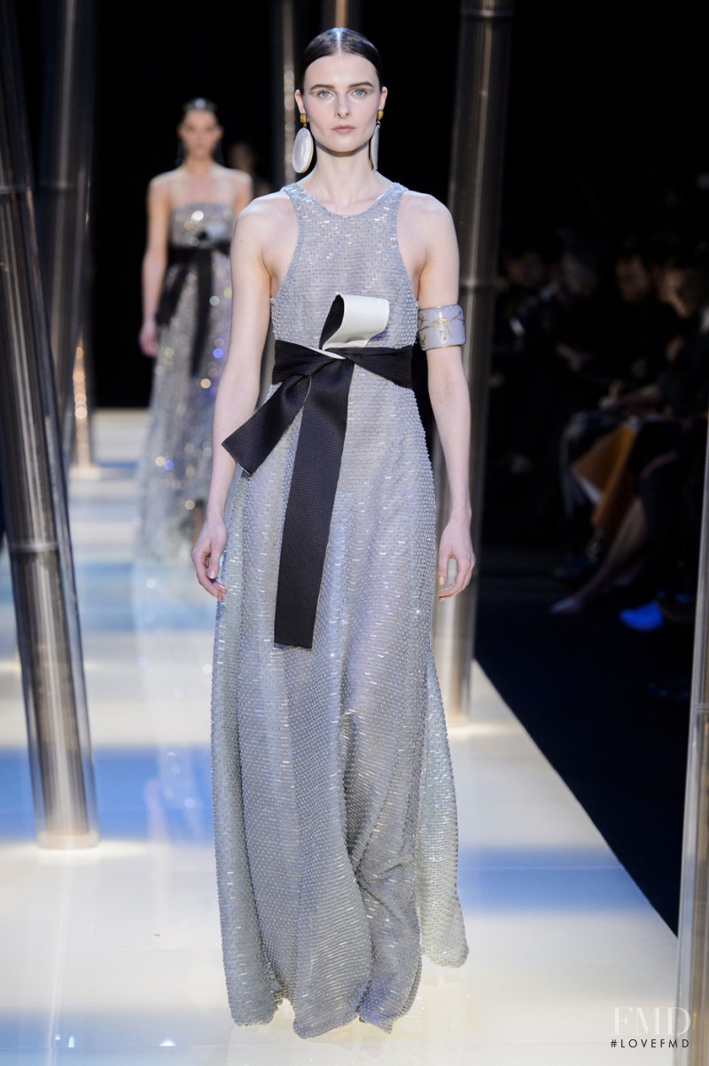 Vasilisa Pavlova featured in  the Armani Prive fashion show for Spring/Summer 2015