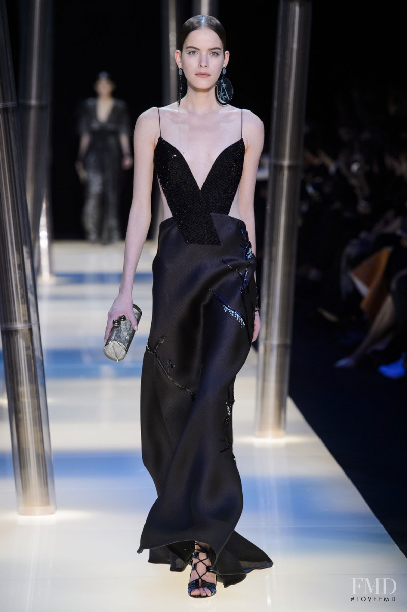 Alexandra Hochguertel featured in  the Armani Prive fashion show for Spring/Summer 2015