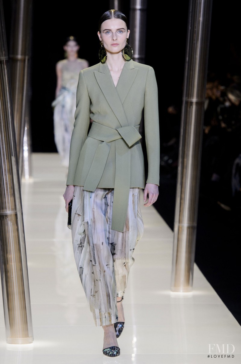 Vasilisa Pavlova featured in  the Armani Prive fashion show for Spring/Summer 2015