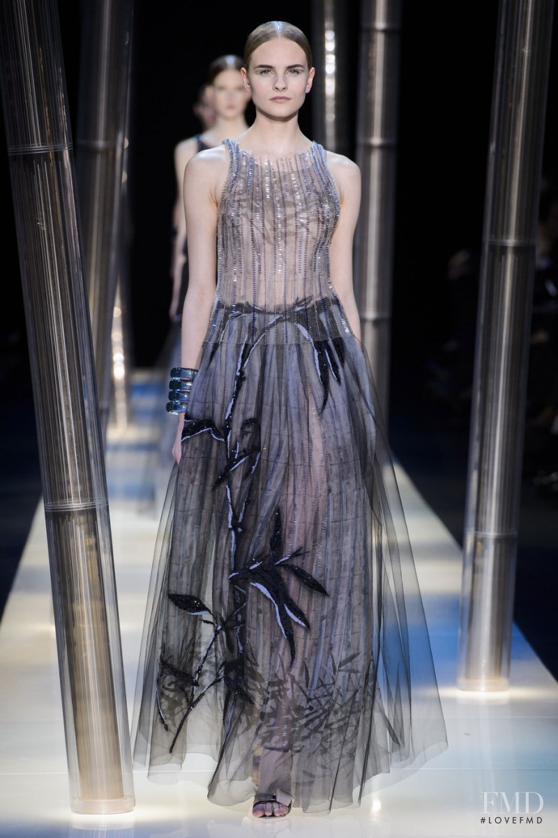 Kristina Petrosiute featured in  the Armani Prive fashion show for Spring/Summer 2015