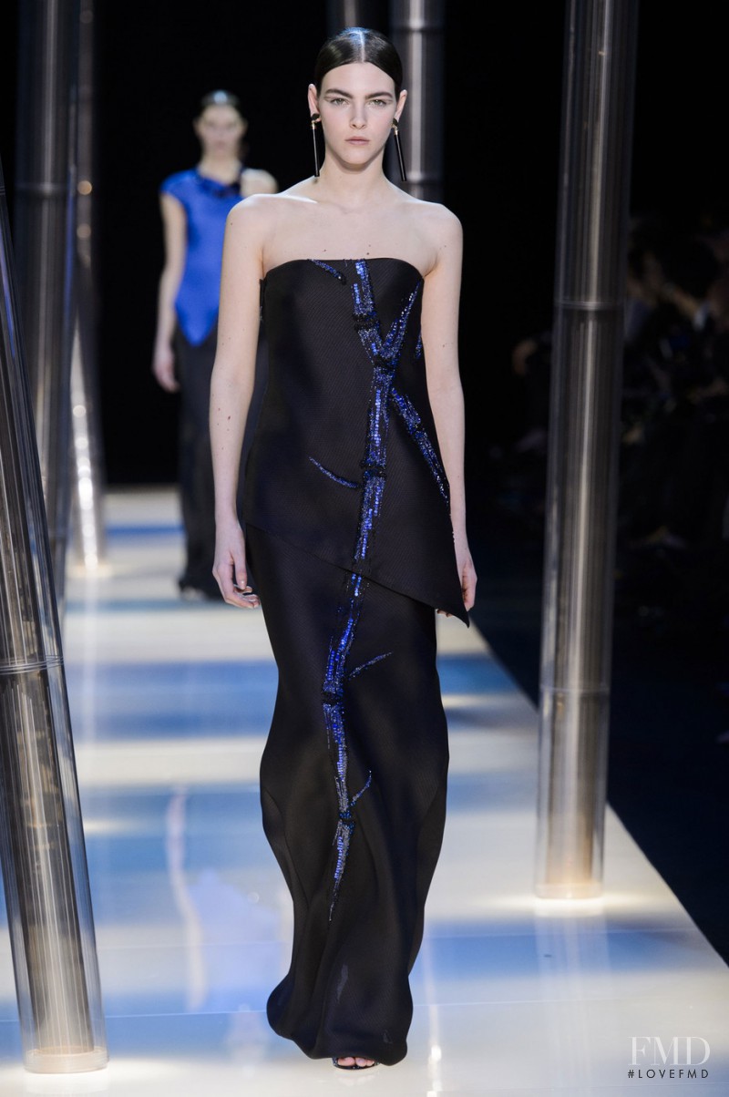 Vittoria Ceretti featured in  the Armani Prive fashion show for Spring/Summer 2015