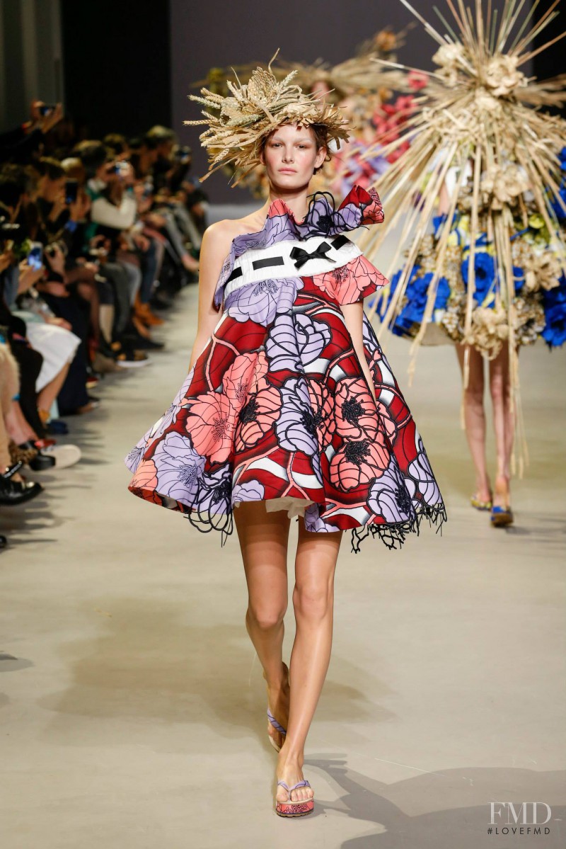 Ophélie Guillermand featured in  the Viktor & Rolf fashion show for Spring/Summer 2015