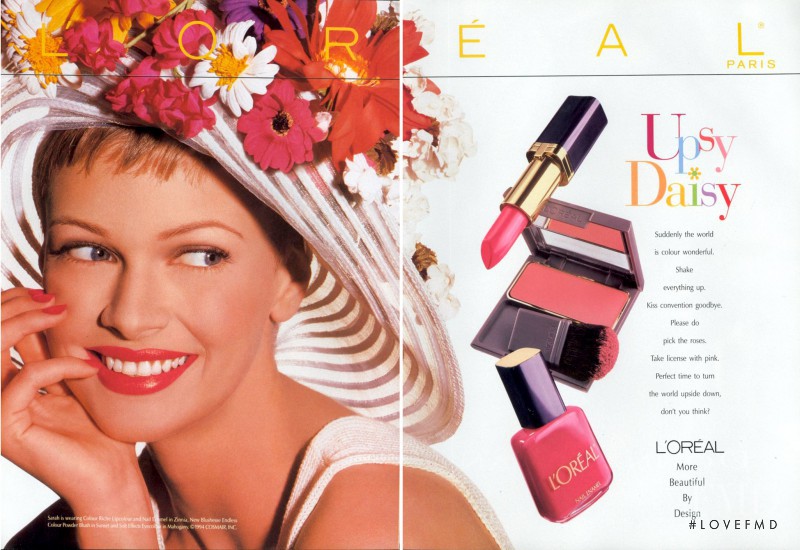 Sarah Murdoch featured in  the L\'Oreal Paris advertisement for Spring/Summer 1995