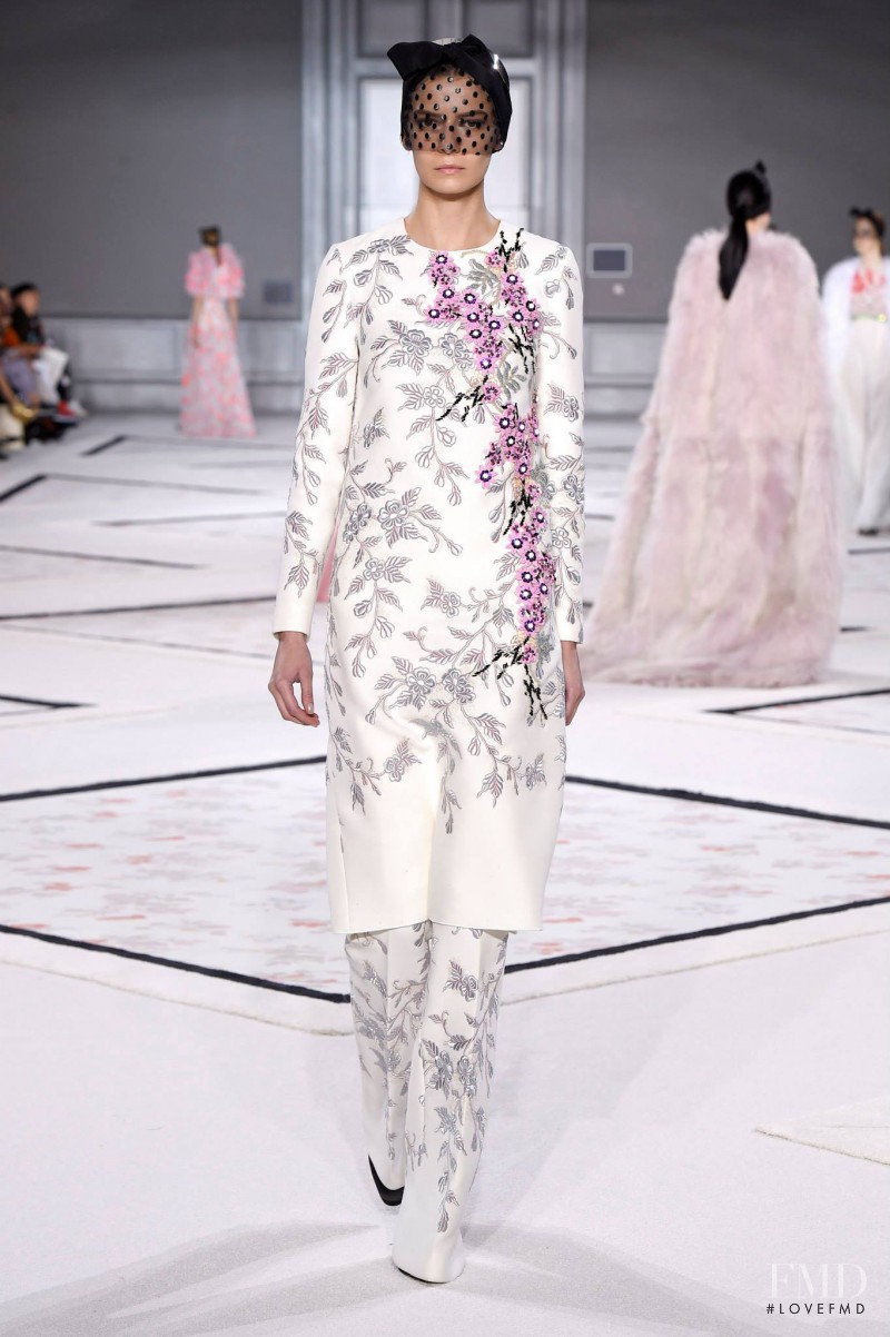 Dasha Denisenko featured in  the Giambattista Valli Haute Couture fashion show for Spring/Summer 2015