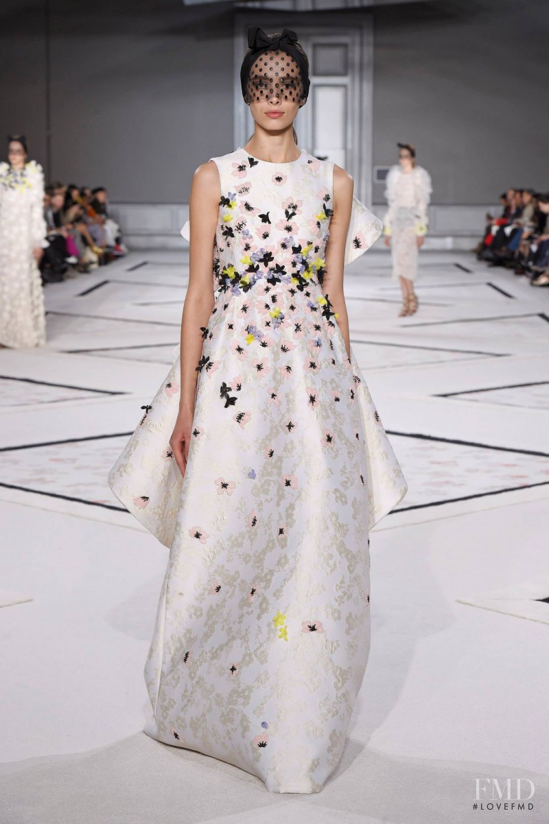 Jaque Cantelli featured in  the Giambattista Valli Haute Couture fashion show for Spring/Summer 2015