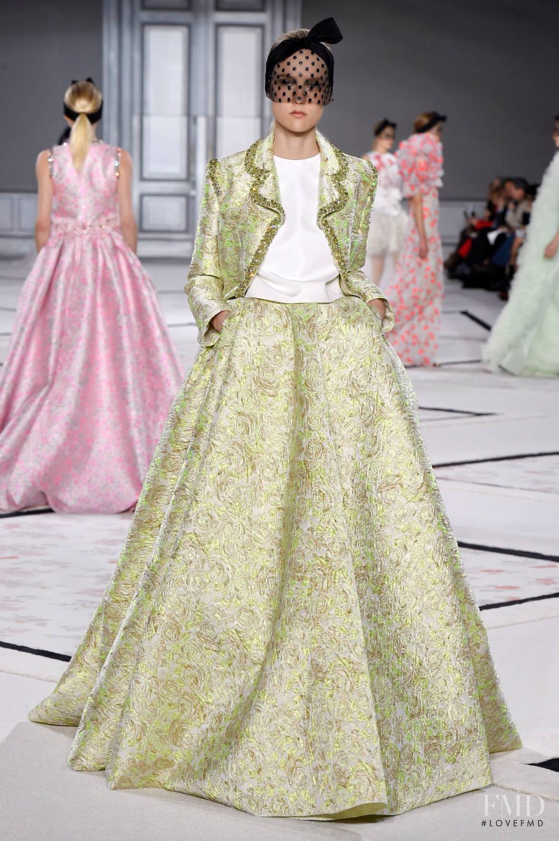 Harleth Kuusik featured in  the Giambattista Valli Haute Couture fashion show for Spring/Summer 2015