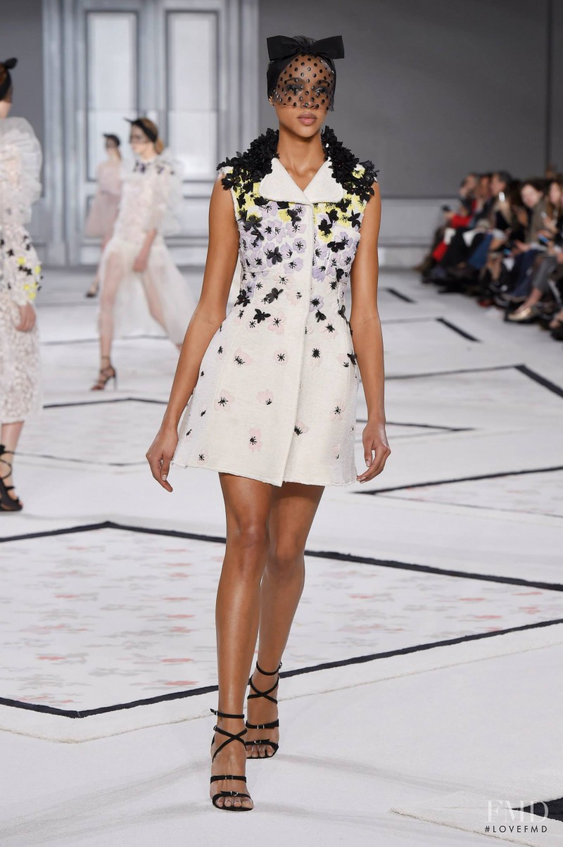 Aya Jones featured in  the Giambattista Valli Haute Couture fashion show for Spring/Summer 2015