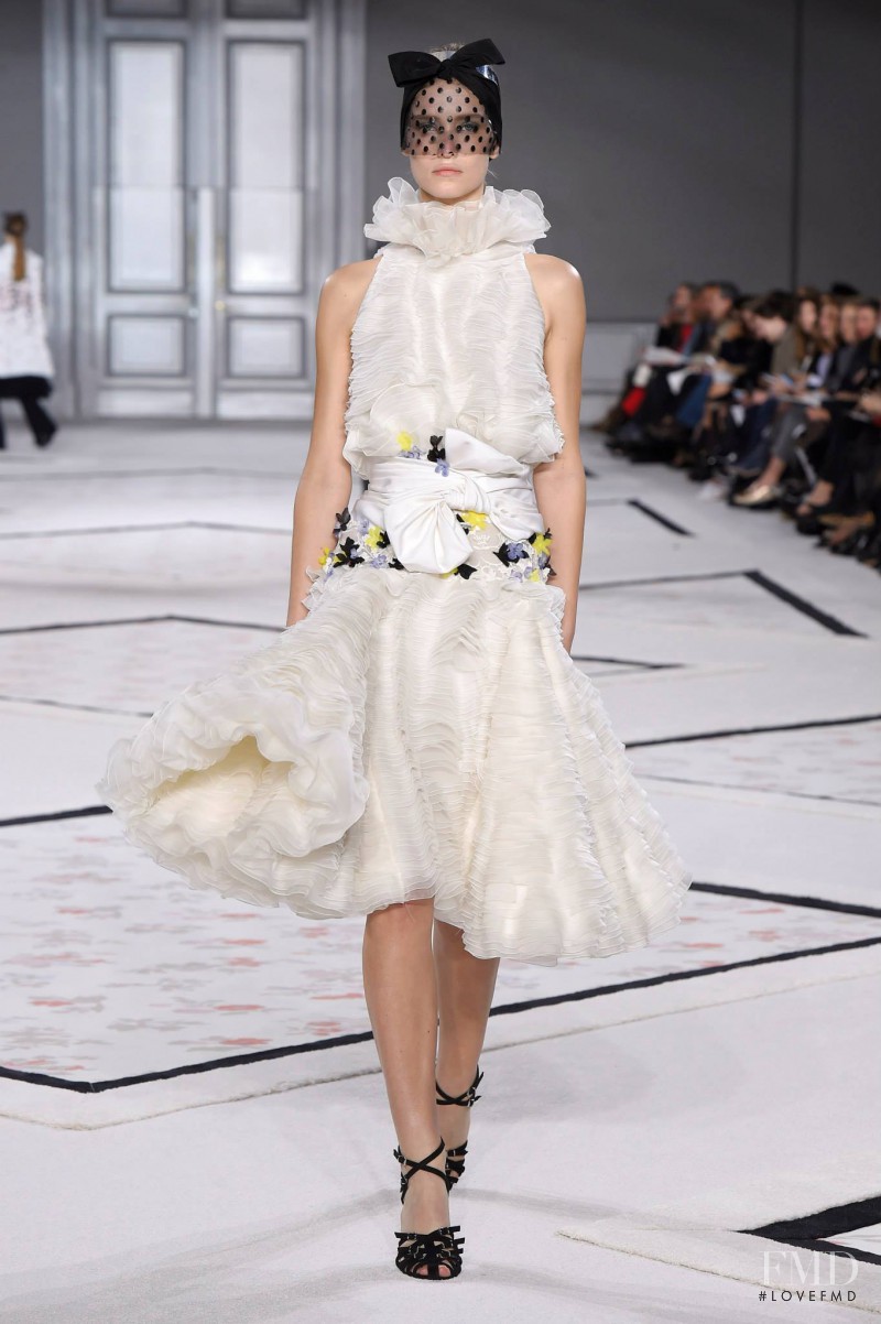 Namara Van Kleeff featured in  the Giambattista Valli Haute Couture fashion show for Spring/Summer 2015