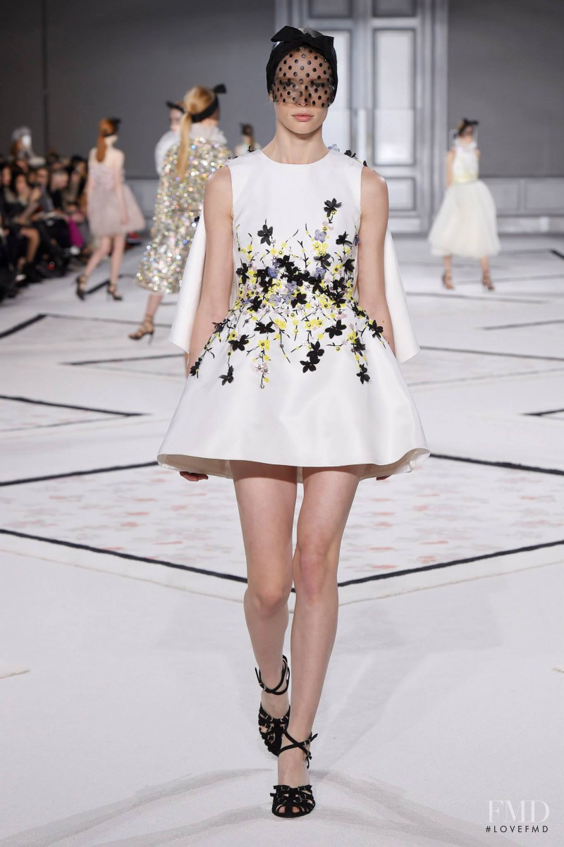 Julia Hafstrom featured in  the Giambattista Valli Haute Couture fashion show for Spring/Summer 2015