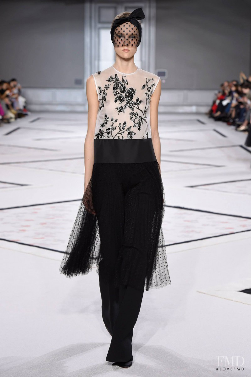 Harleth Kuusik featured in  the Giambattista Valli Haute Couture fashion show for Spring/Summer 2015