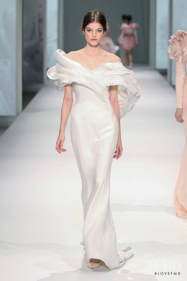 Kia Low featured in  the Ralph & Russo fashion show for Spring/Summer 2015