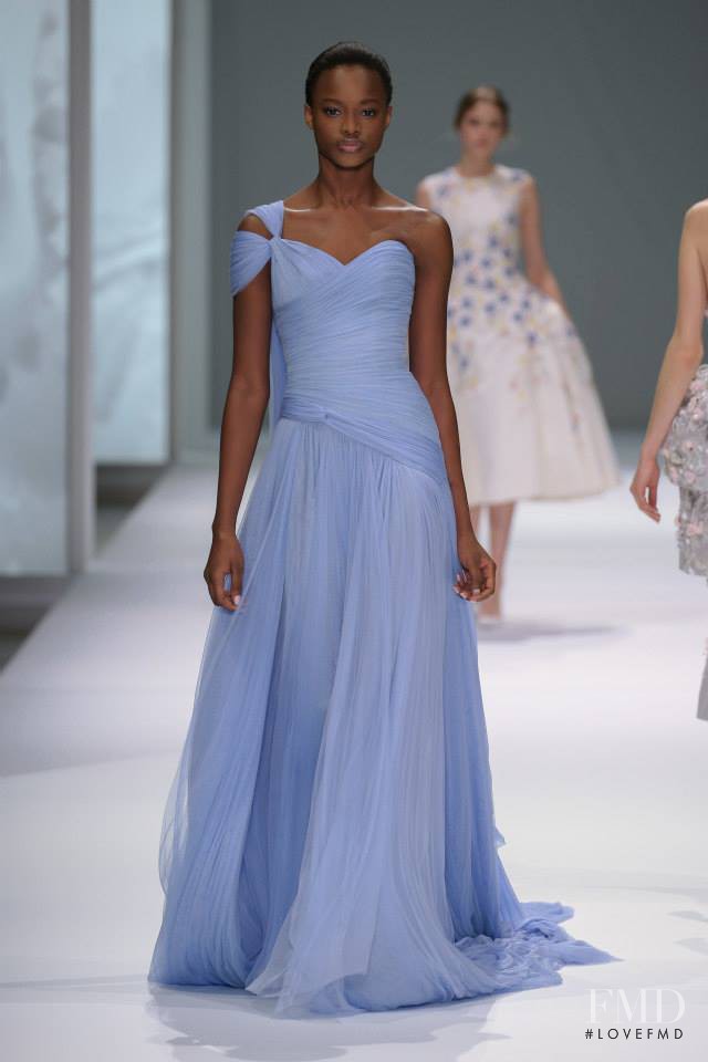 Mayowa Nicholas featured in  the Ralph & Russo fashion show for Spring/Summer 2015