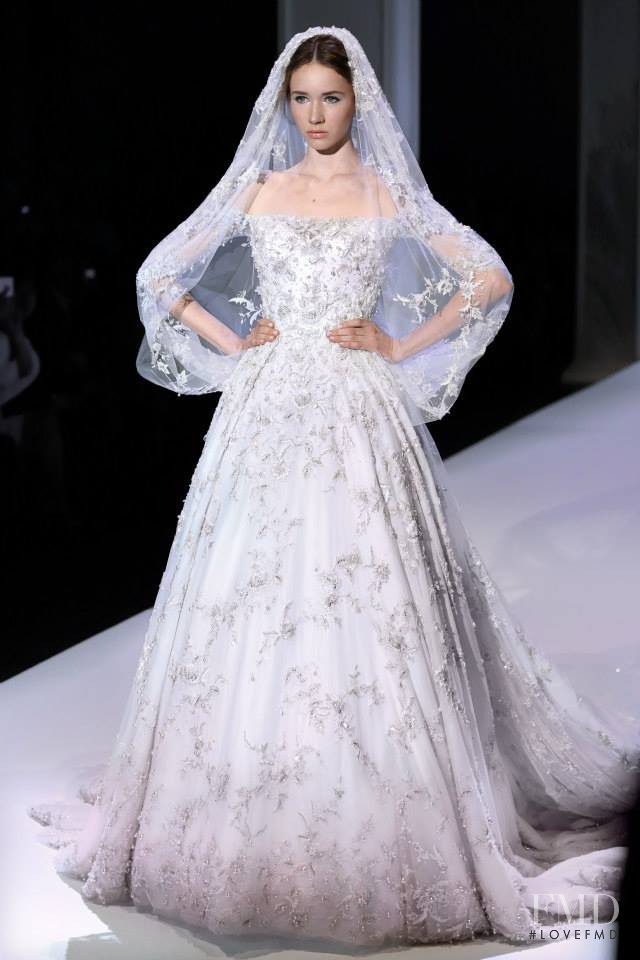 Isabelle Hinrichs featured in  the Ralph & Russo fashion show for Spring/Summer 2015