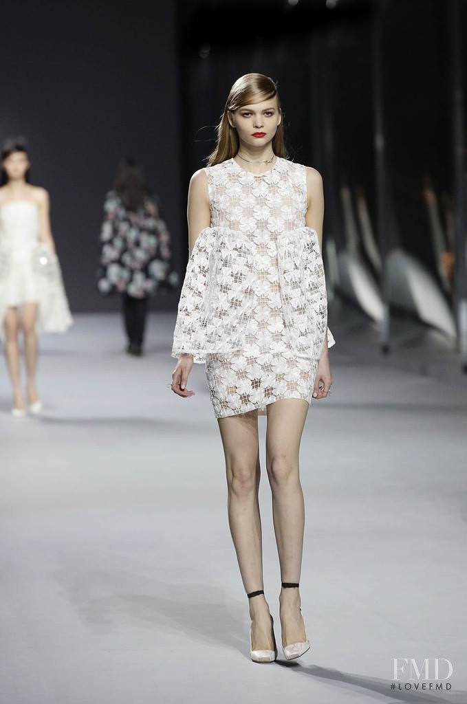 Natalia Koreshkova featured in  the Christian Dior Haute Couture fashion show for Spring/Summer 2014