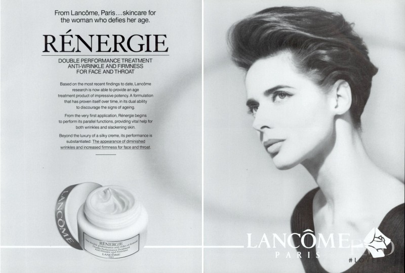 Isabella Rossellini featured in  the Lancome advertisement for Autumn/Winter 1993