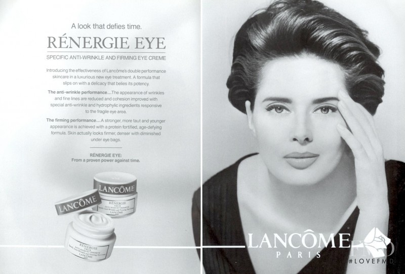 Isabella Rossellini featured in  the Lancome advertisement for Autumn/Winter 1993