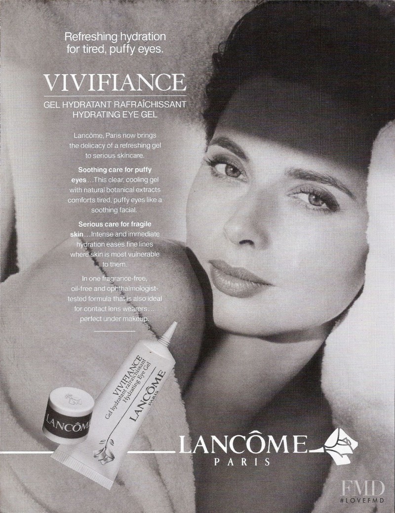 Isabella Rossellini featured in  the Lancome advertisement for Autumn/Winter 1993