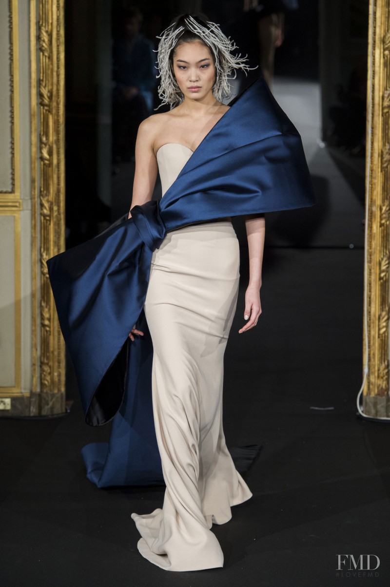 Chiharu Okunugi featured in  the Alexis Mabille fashion show for Spring/Summer 2015