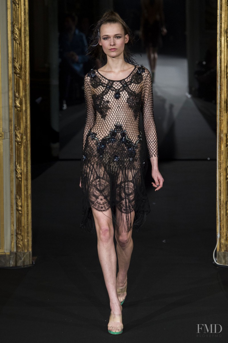 Emma  Oak featured in  the Alexis Mabille fashion show for Spring/Summer 2015