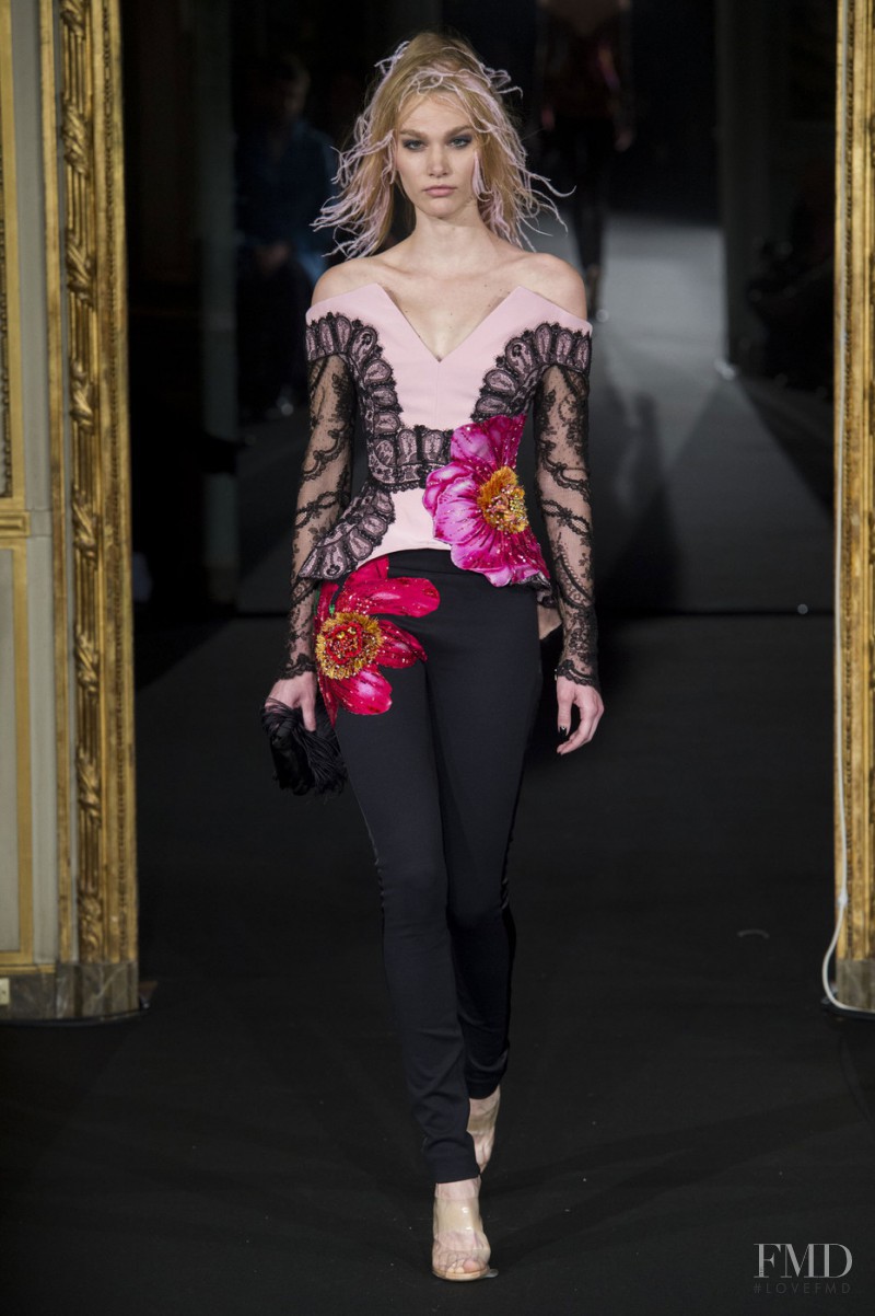 Irina Nikolaeva featured in  the Alexis Mabille fashion show for Spring/Summer 2015