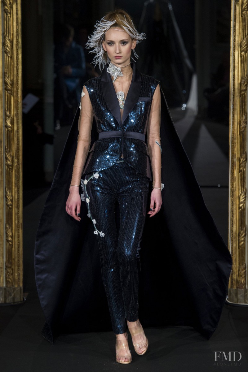 Alex Yuryeva featured in  the Alexis Mabille fashion show for Spring/Summer 2015